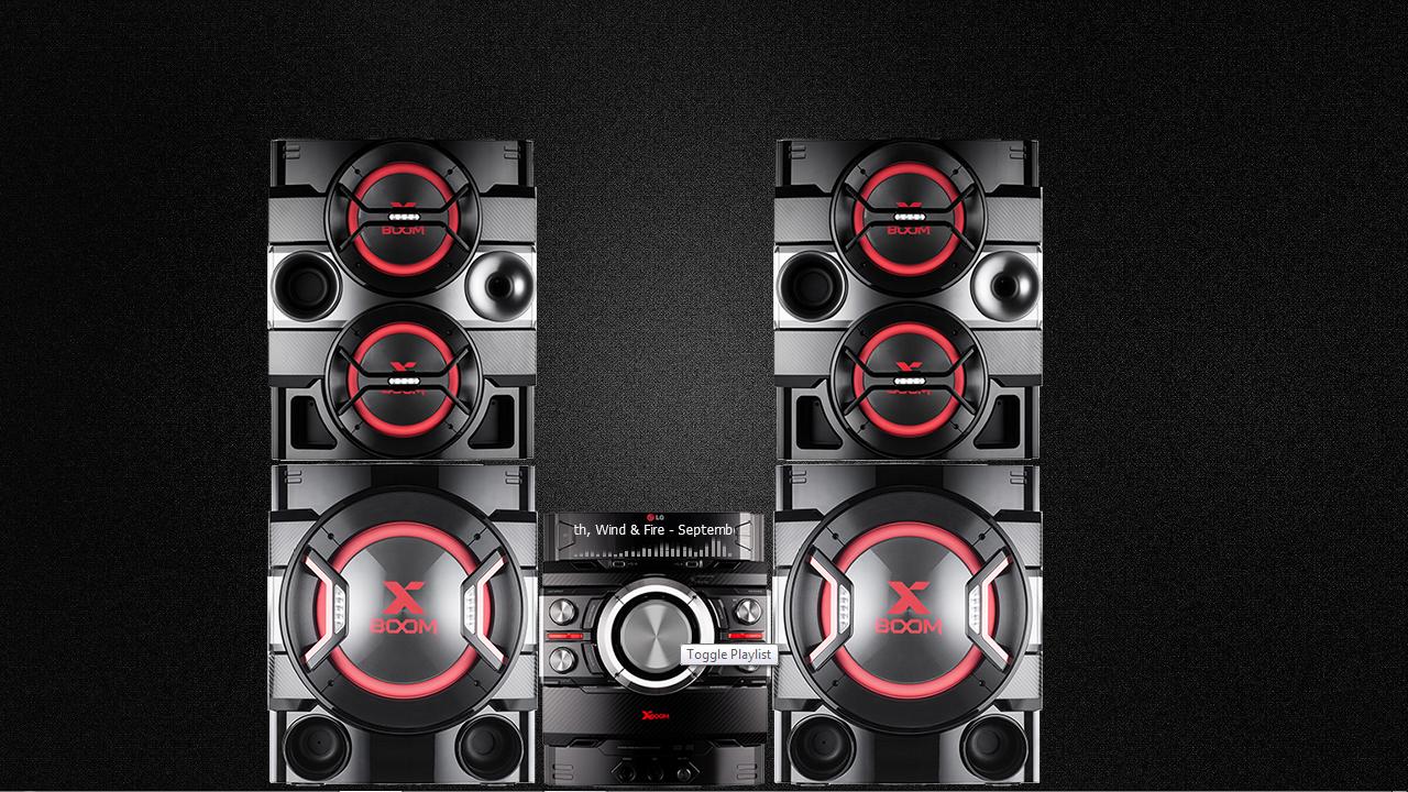 skin lg xboom cm9540 caixas empilhadas